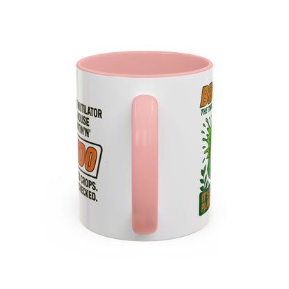 Brondo Accent Coffee Mug - Funny Gift for Coffee Lovers, Unique Office Mug, Gag Gift for Friends, Quirky Kitchenware, Novelty Drinkware