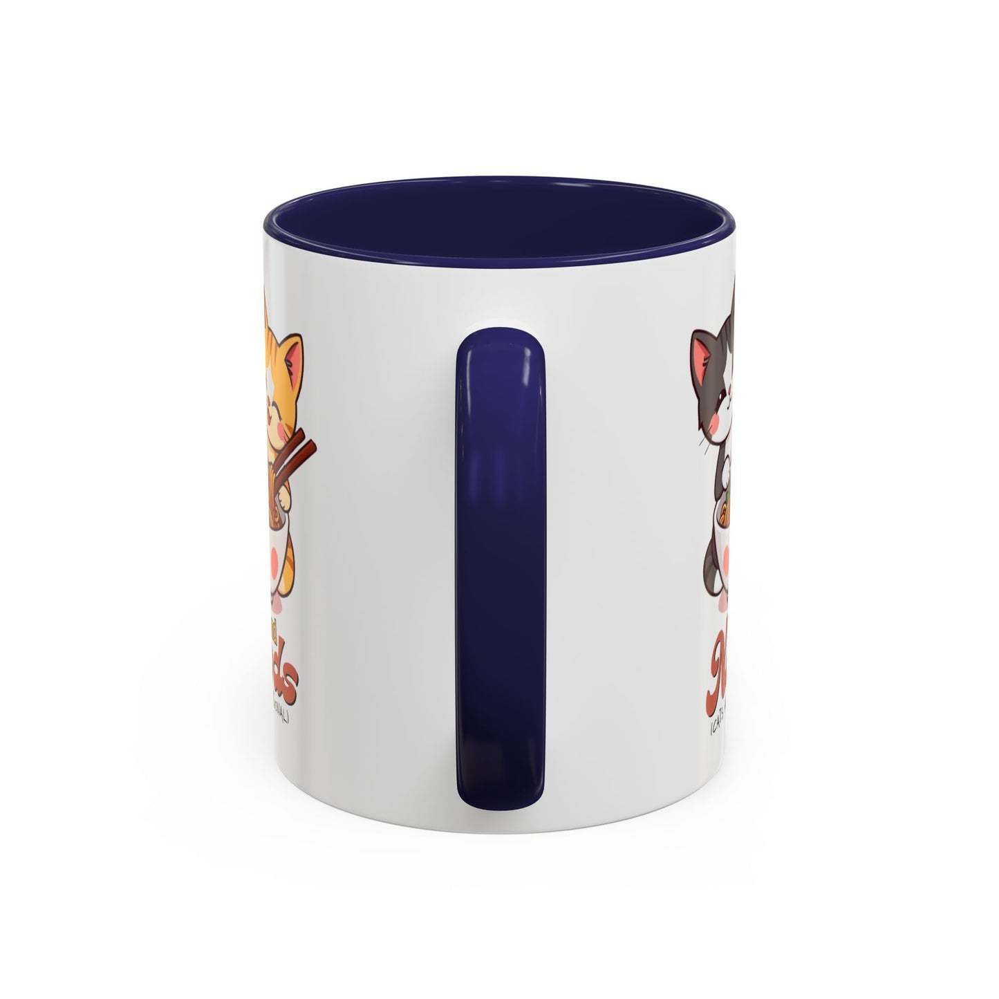 Cute Cat-Themed Coffee Mug, Send Noods Mug, Fun Gift for Cat Lovers, Unique Kitchen Decor, Perfect for Birthdays or Holidays