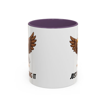 Just Winging It Coffee Mug - Fun Eagle Design, Motivational Mug, Perfect for Gifts, Coffee Lovers, Home Office, Quirky Drinkware