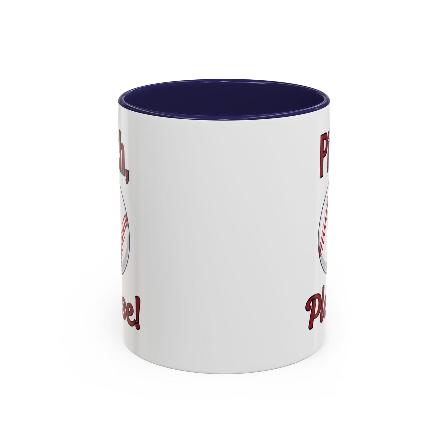 Baseball-Themed Coffee Mug, Pitch Please! Mug, Sporty Gift for Baseball Fans, Fun Drinks for Game Day, Unique Coffee Cup
