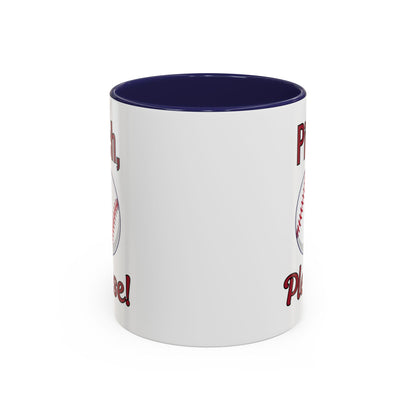 Baseball-Themed Coffee Mug, Pitch Please! Mug, Sporty Gift for Baseball Fans, Fun Drinks for Game Day, Unique Coffee Cup