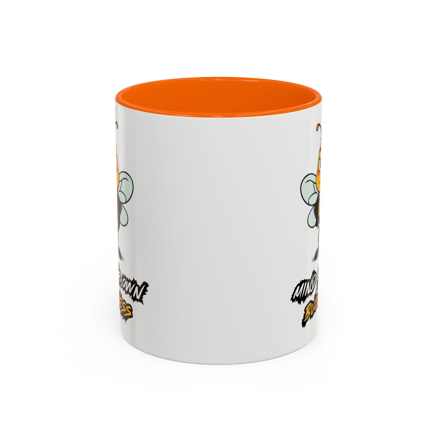 Mind Your Own Buzz-ness Accent Coffee Mug | Funny Bee Gift for Coffee Lovers, Bee Lover Mug, Humorous Kitchen Decor, Perfect for Gifts, Spring Time