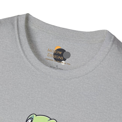 Shell Yeah! Unisex Softstyle T-Shirt, Cute Turtle Tee, Animal Lover Apparel, Gift for Kids and Adults, Fun Summer Shirt, Cartoon Graphic Tee