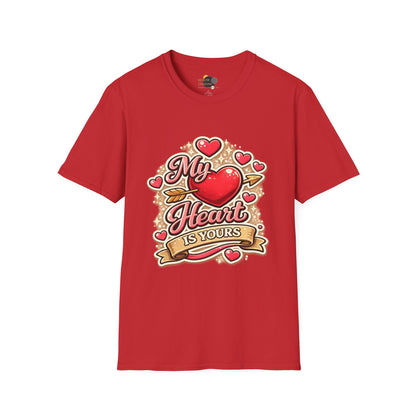 My Heart Is Yours T-Shirt — Valentine's Heart Graphic Tee