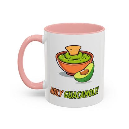 Holy Guacamole Coffee Mug, Fun Avocado Tea Cup, Quirky Kitchenware, Unique Gift for Food Lovers, Vibrant Drinkware