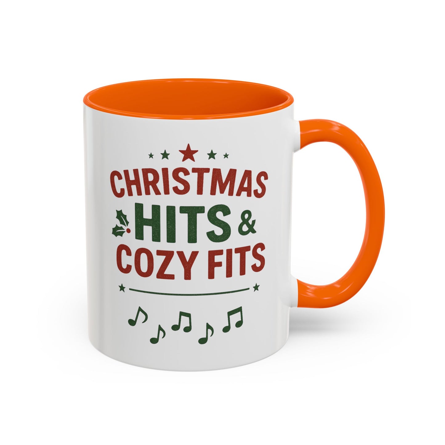 Christmas Hits & Cozy Fits Coffee Mug — Holiday Music & Cozy Outfit Gift