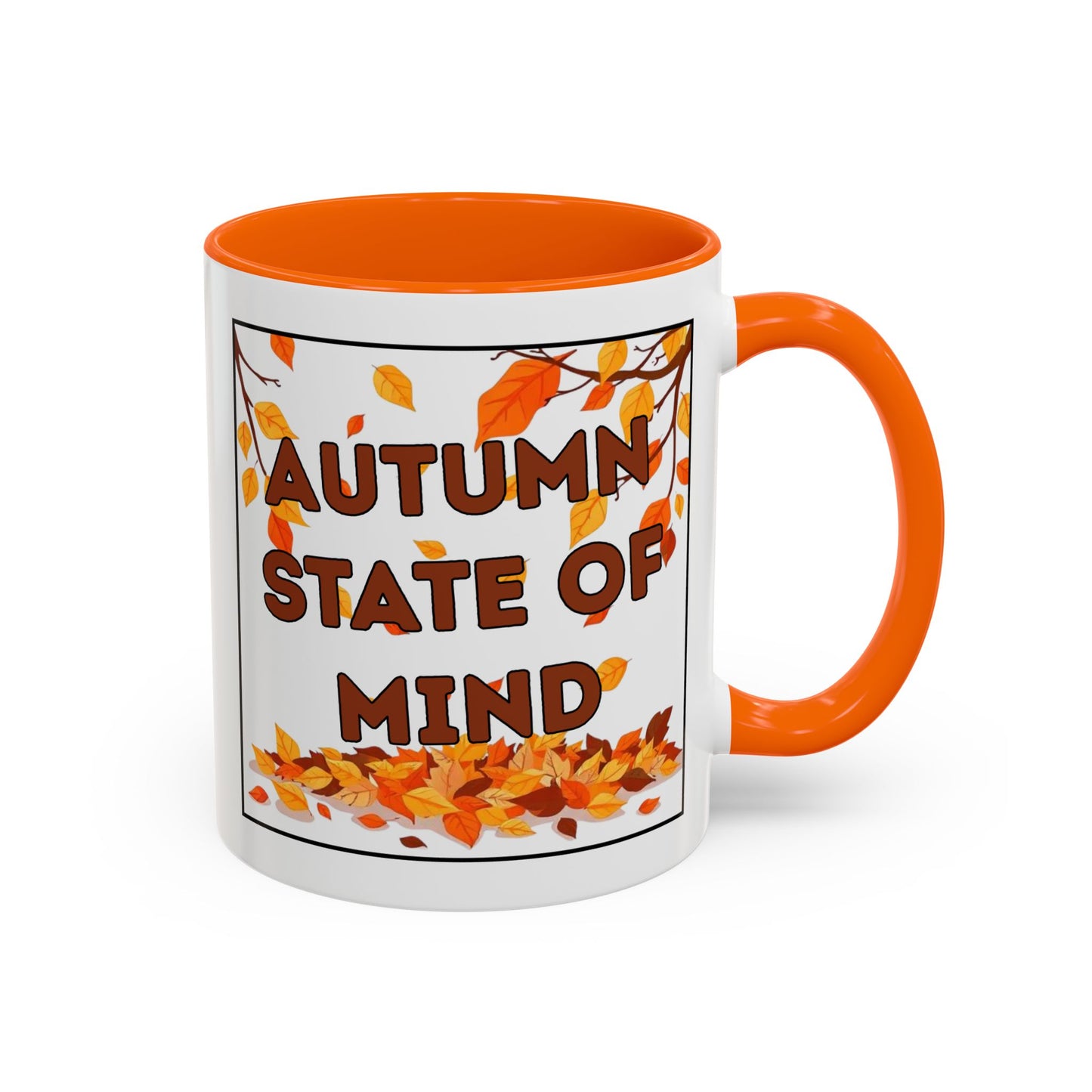 Autumn State of Mind Coffee Mug, Fall Decor Mug, Seasonal Gift, Cozy Beverage Mug, Halloween Coffee Cup, Pumpkin Spice Lover Gift