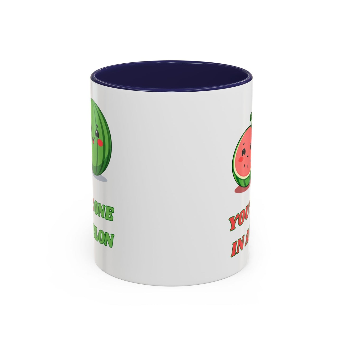 Cute Watermelon Coffee Mug - You're One in a Melon, Gift for Fruit Lovers, Summer Vibes, Inspirational Mug, Kitchen Decor