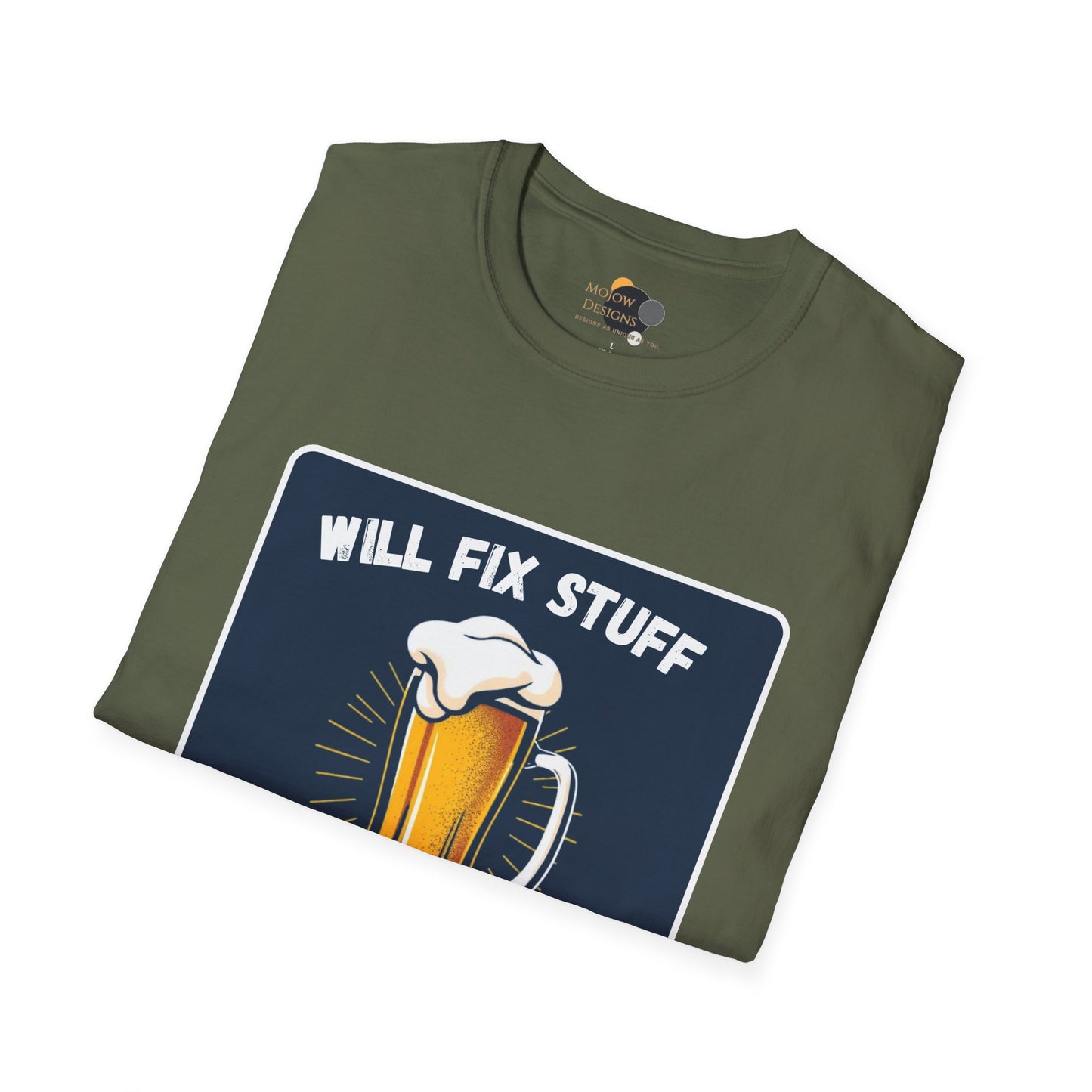 Funny Beer Fix Shirt | Unisex Softstyle Tee for Beer Lovers, Great Gift for Father's Day, Birthdays, Casual Wear, DIY Enthusiasts