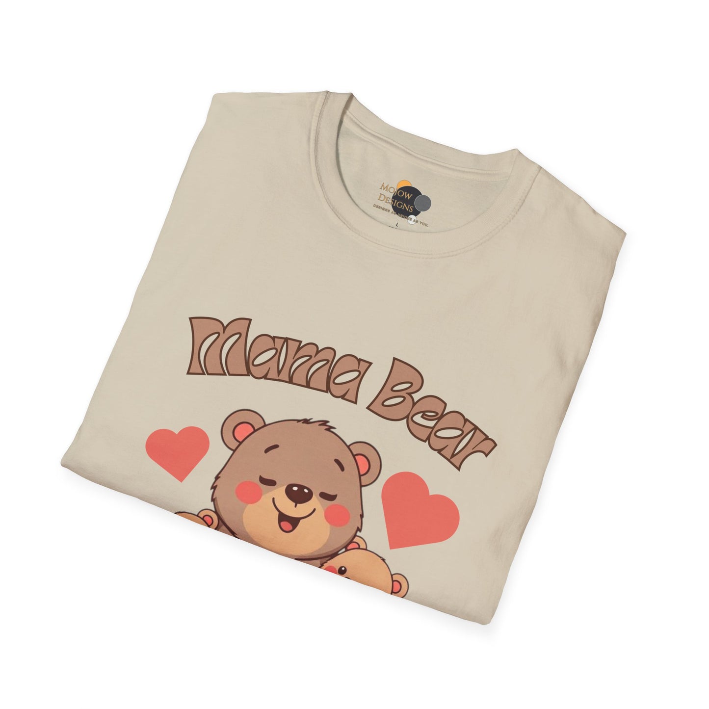Mama Bear Family T-Shirt - Cute Graphic Tee for Moms, Perfect Gift for Mother's Day, Family Gatherings, Birthdays, Animal Lovers
