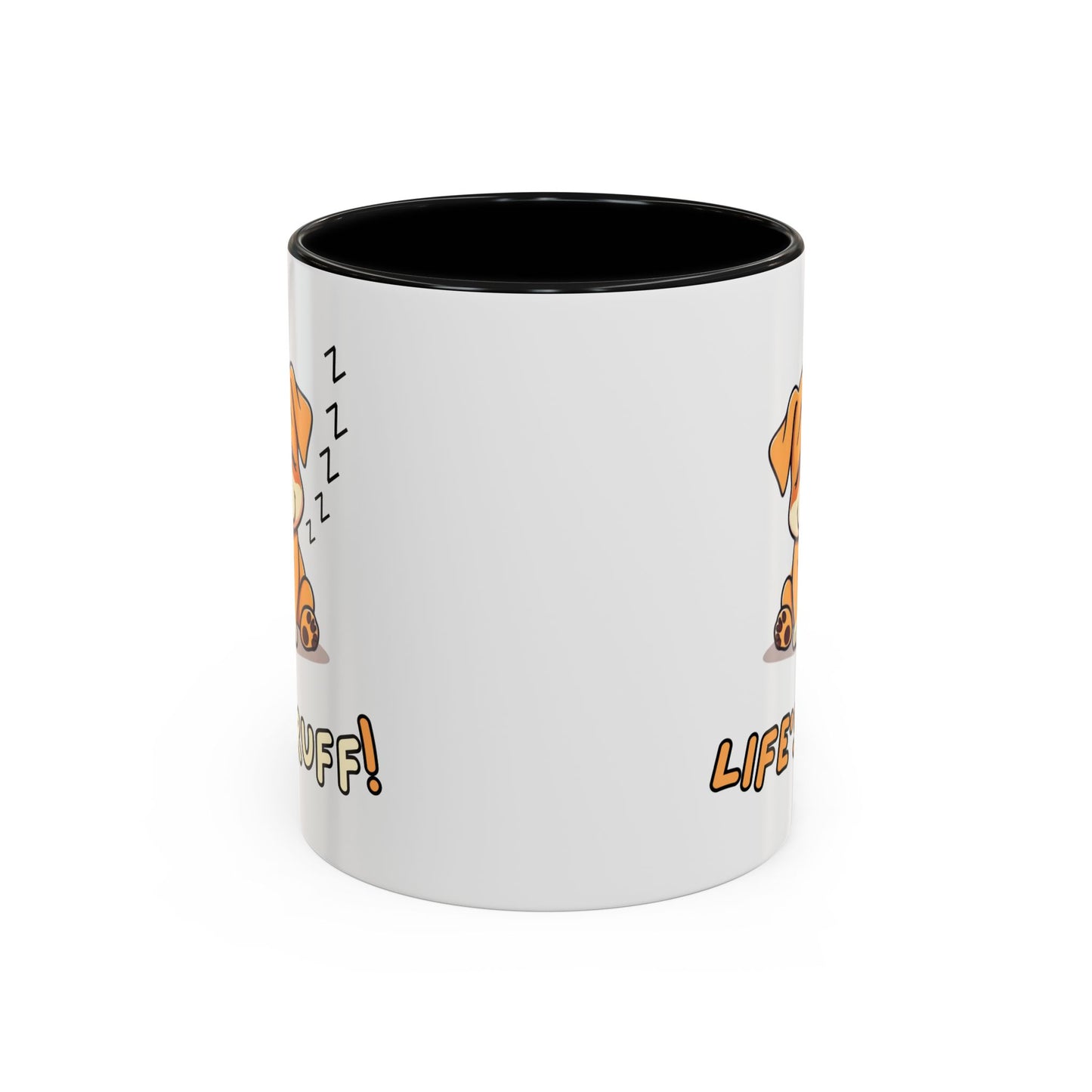 Dog Lover's Accent Coffee Mug | Cute Pet Gift | Perfect for Dog Owners | Life's Ruff Humor | Funny Coffee Cup | 11oz