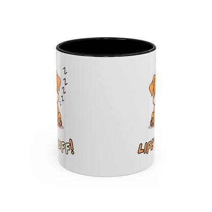 Dog Lover's Accent Coffee Mug | Cute Pet Gift | Perfect for Dog Owners | Life's Ruff Humor | Funny Coffee Cup | 11oz