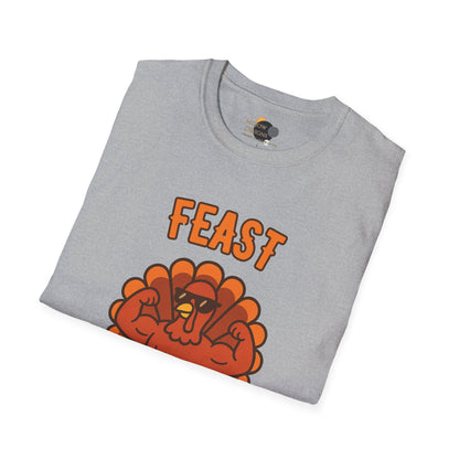 Thanksgiving Feast Mode T-Shirt | Unisex Softstyle Tee for Holiday Celebrations, Thanksgiving Gift, Family Gatherings, Cozy Vibe, Fall