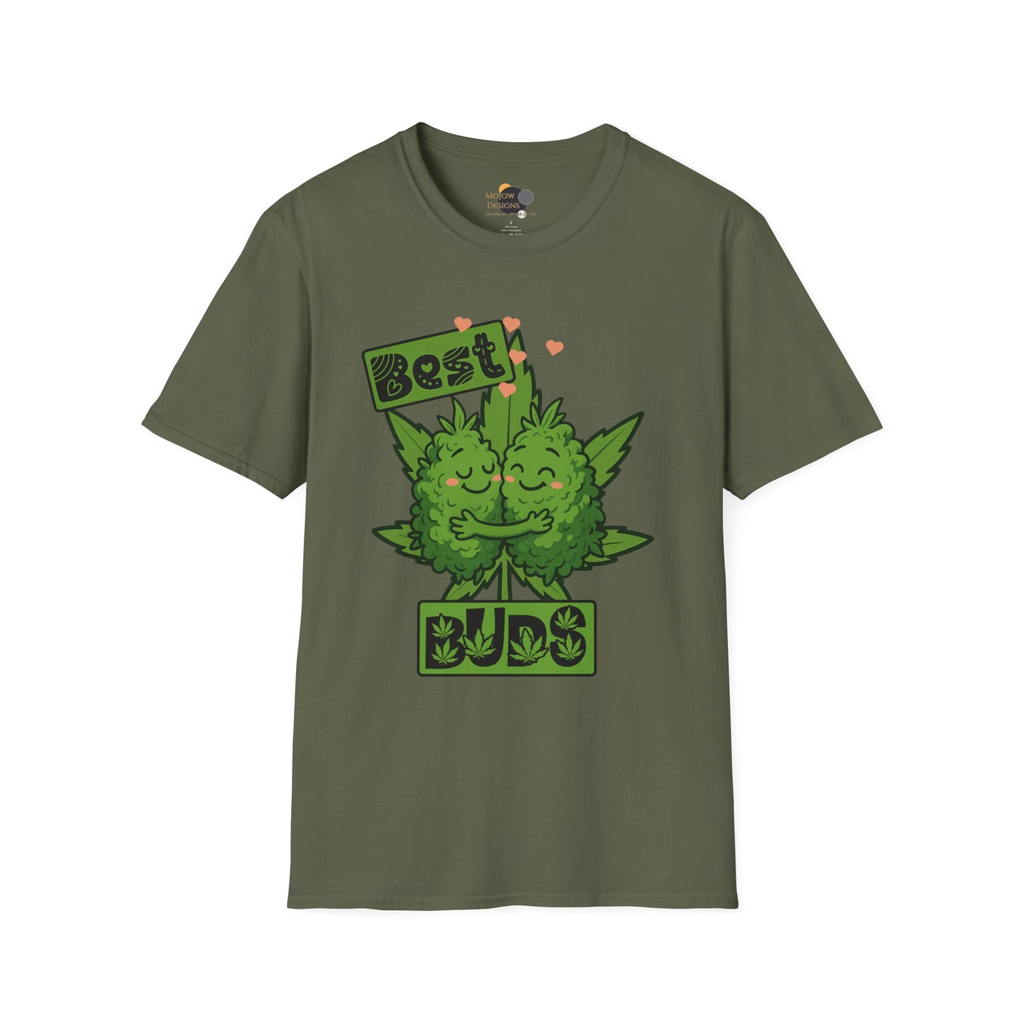Best Buds Unisex Softstyle T-Shirt, Funny Marijuana Tee, Gift for Stoner Friends, Cannabis Lovers Apparel, 420 Celebration Shirt