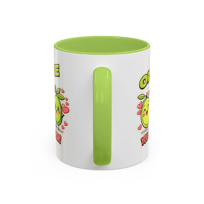 Olive You So Much Accent Coffee Mug, Valentines Day