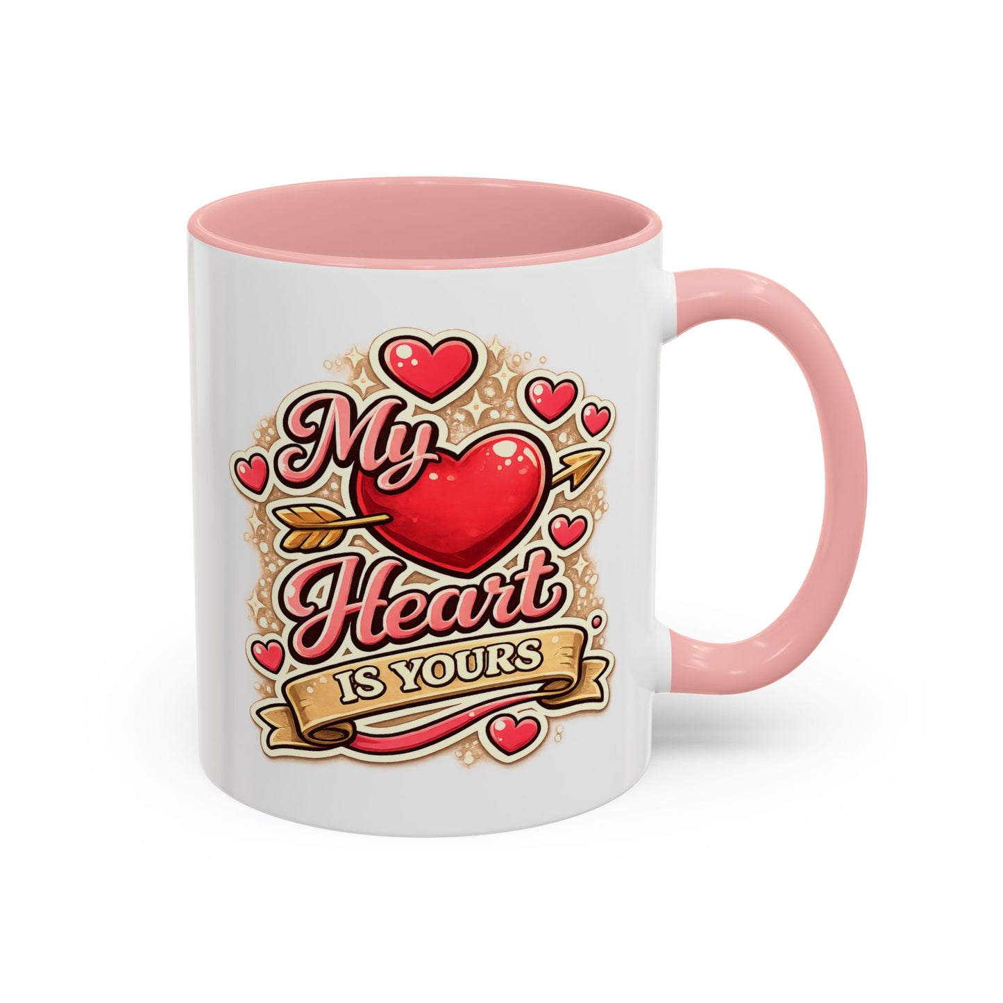 My Heart Is Yours Coffee Mug — Romantic Accent Mug for Valentine’s Day