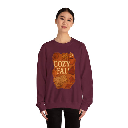 Cozy Fall Crewneck Sweatshirt, Autumn Apparel, Unisex Sweatshirt, Fall Fashion, Thanksgiving Gift, Cozy Sweater