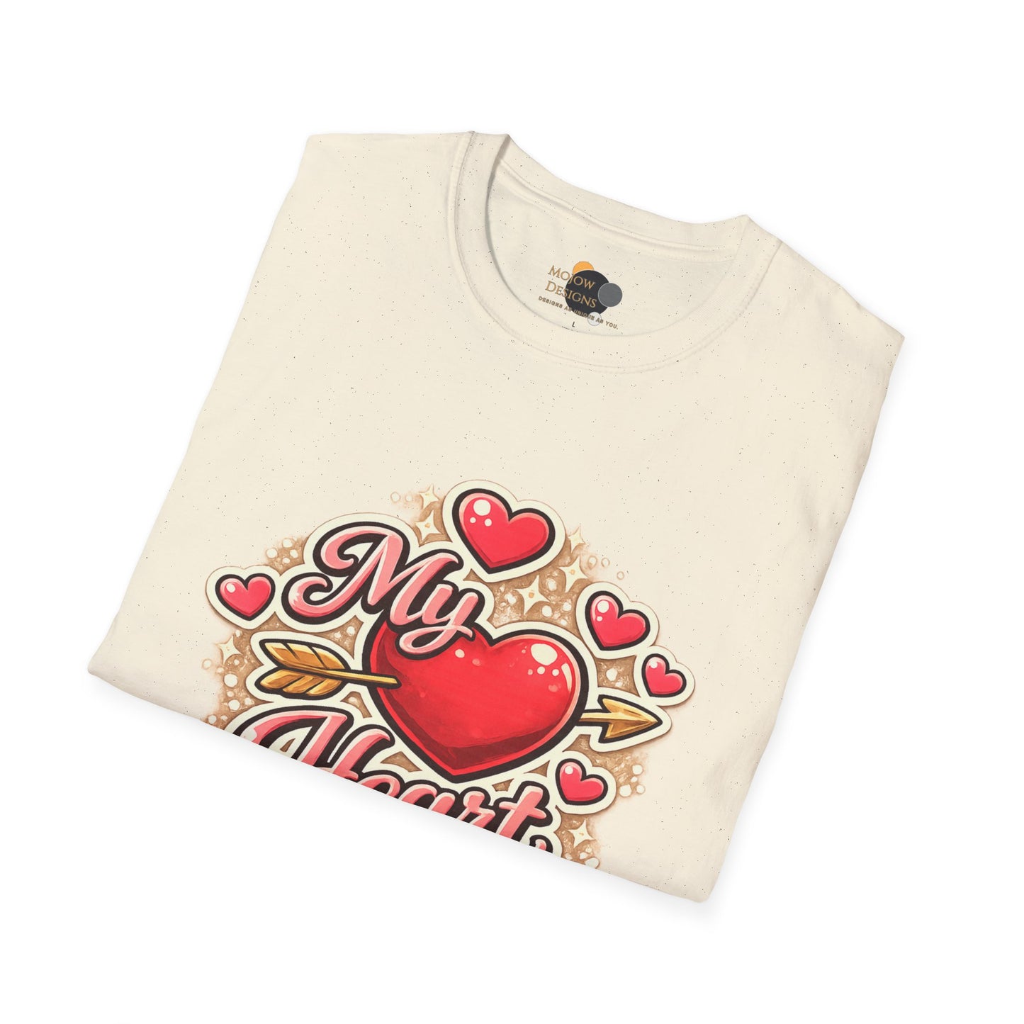My Heart Is Yours T-Shirt — Valentine's Heart Graphic Tee