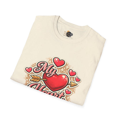 My Heart Is Yours T-Shirt — Valentine's Heart Graphic Tee