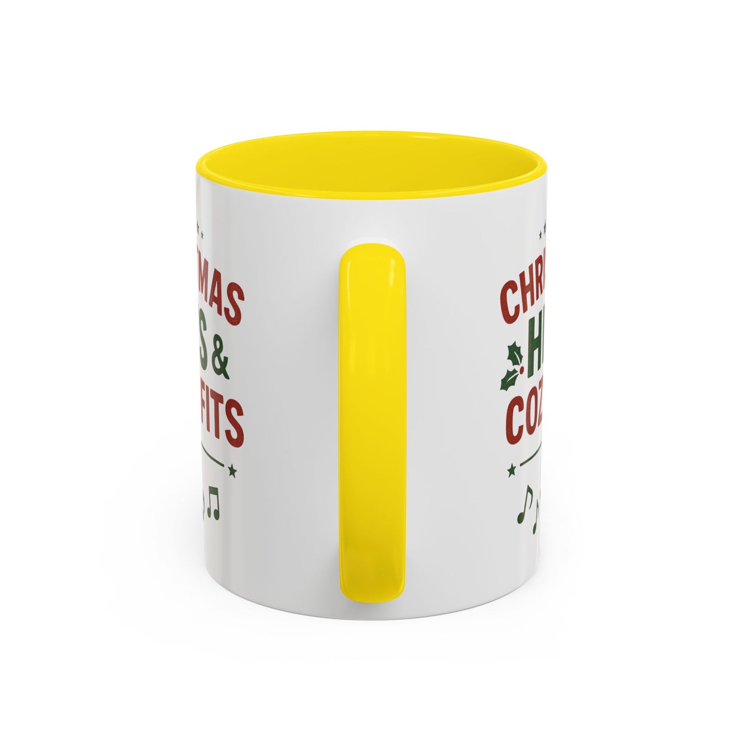 Christmas Hits & Cozy Fits Coffee Mug — Holiday Music & Cozy Outfit Gift
