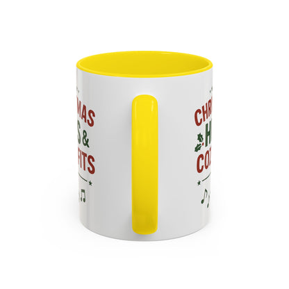 Christmas Hits & Cozy Fits Coffee Mug — Holiday Music & Cozy Outfit Gift