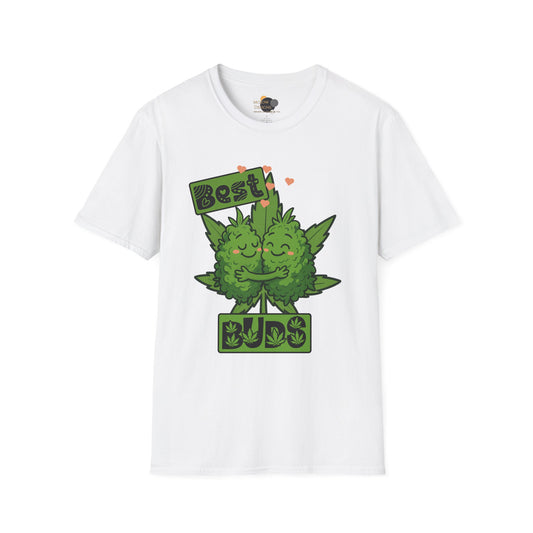 Best Buds Unisex Softstyle T-Shirt, Funny Marijuana Tee, Gift for Stoner Friends, Cannabis Lovers Apparel, 420 Celebration Shirt