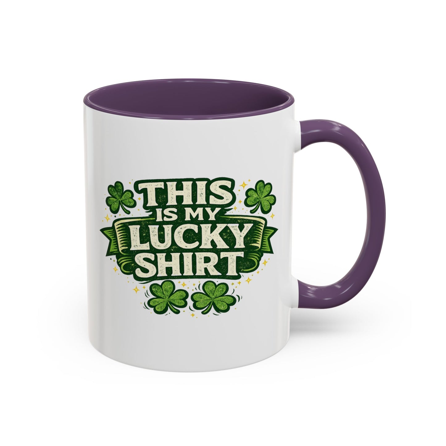 Lucky Shirt Coffee Mug — "This Is My Lucky Shirt" St. Patrick’s Day Accent Mug