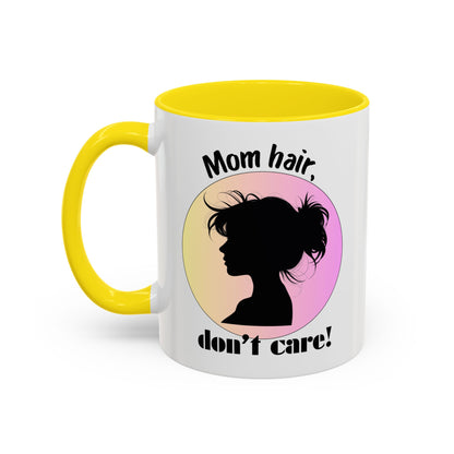 Mom Hair Coffee Mug - Stylish Gift for Moms, Caffeinated Humor Mug, Cute Kitchen Decor, Sweet Gift for Mother's Day, Funny Coffee Cup