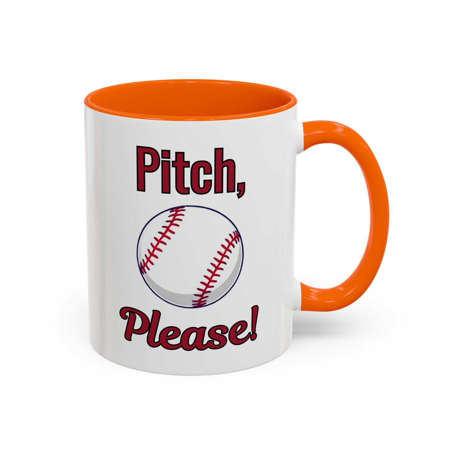 Baseball-Themed Coffee Mug, Pitch Please! Mug, Sporty Gift for Baseball Fans, Fun Drinks for Game Day, Unique Coffee Cup