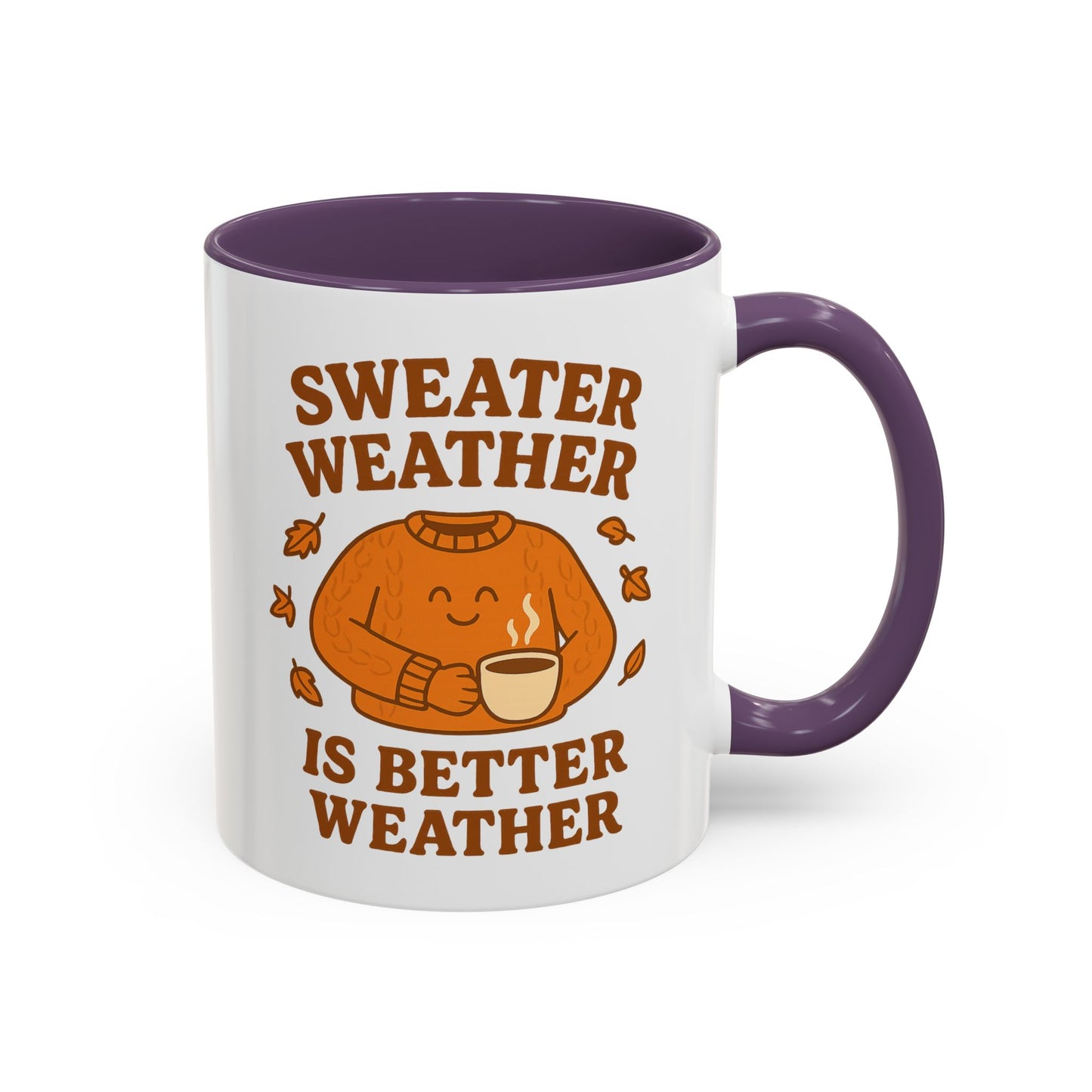 Cozy Fall Mug with Sweater Weather Design, Autumn Coffee Mug, Cute Gift for Pumpkin Spice Lovers, Hot Chocolate, Thanksgiving, Fall Decor
