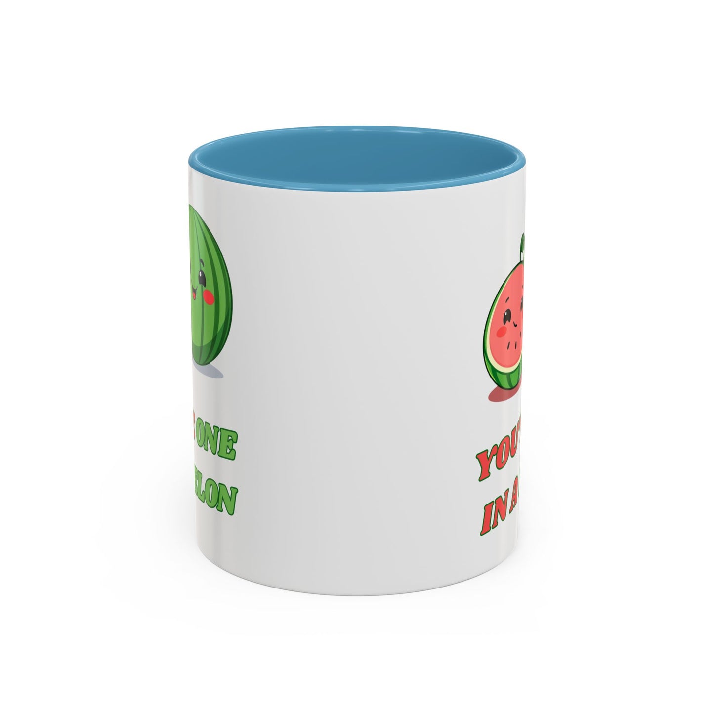 Cute Watermelon Coffee Mug - You're One in a Melon, Gift for Fruit Lovers, Summer Vibes, Inspirational Mug, Kitchen Decor