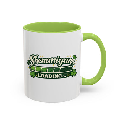 Shenanigans Loading Coffee Mug — St. Patrick’s Day Accent Mug