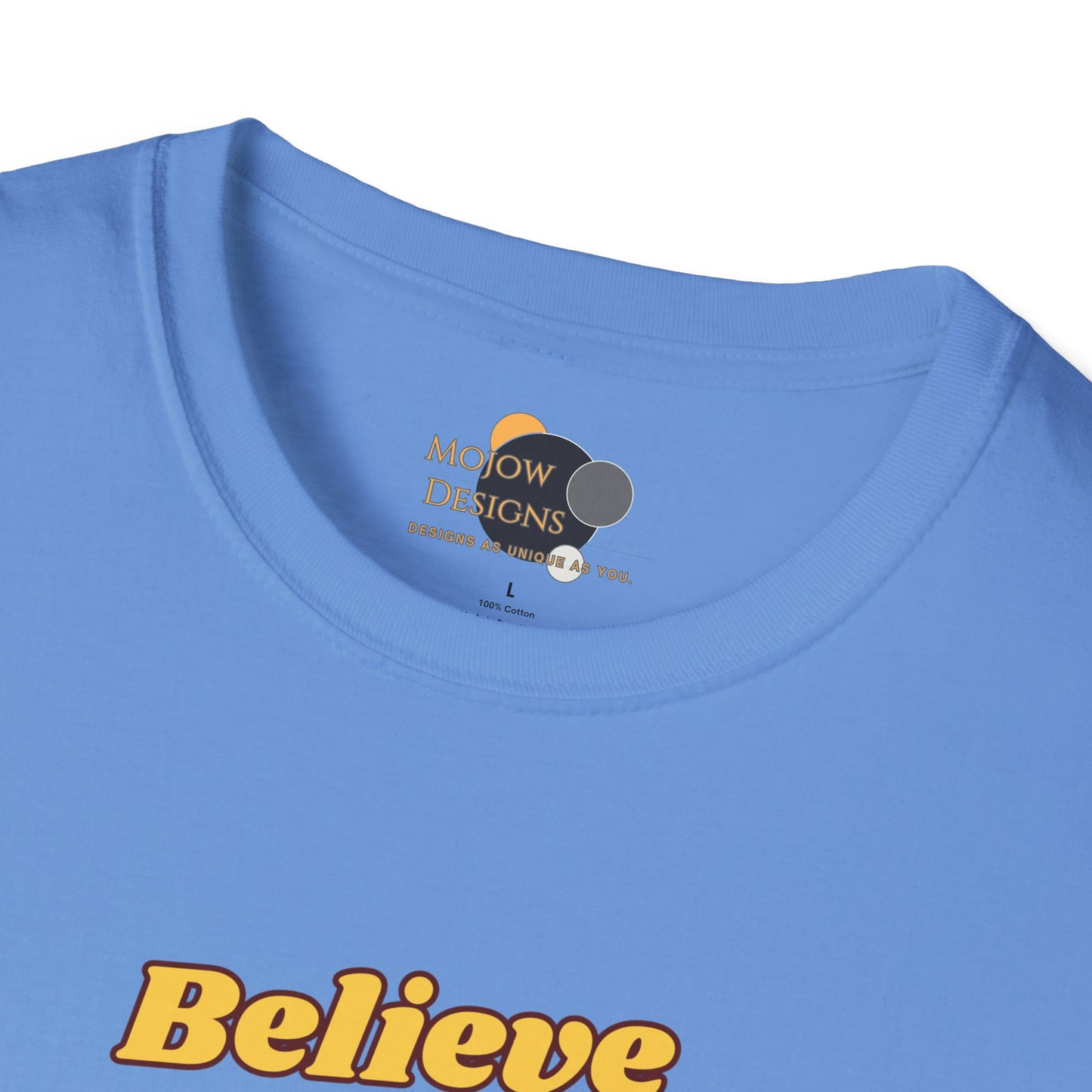 Believe & Achieve Motivational T-Shirt, Unisex Casual Tee, Perfect for Achievers, Gift for Graduations, Sports Events, or Daily Inspiration