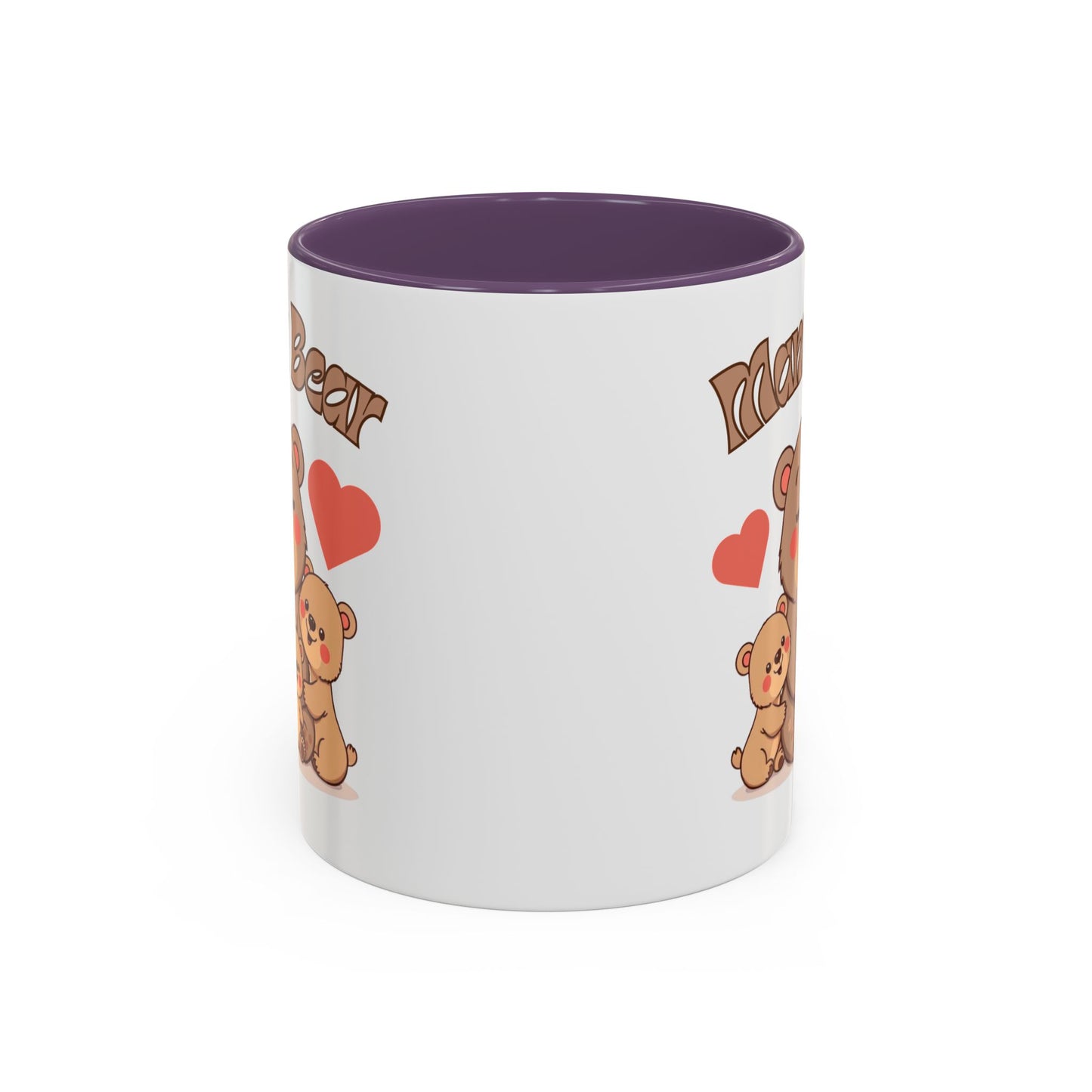 Mama Bear Accent Coffee Mug – Perfect Gift for Moms, Cute Bear Design, Tea or Coffee Lover, Mother’s Day, Birthday, Baby Shower