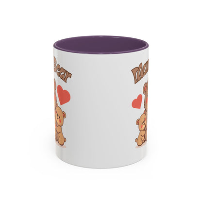 Mama Bear Accent Coffee Mug – Perfect Gift for Moms, Cute Bear Design, Tea or Coffee Lover, Mother’s Day, Birthday, Baby Shower