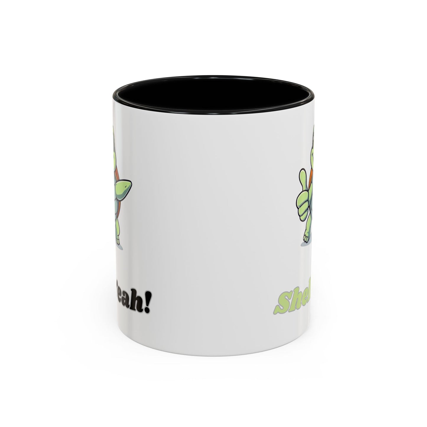 Cheerful Coffee Mug, Shell Yeah! Turtle Mug, Fun Gift for Kids, Cute Kitchen Decor, Positive Vibe Cup, Animal Lover Gift