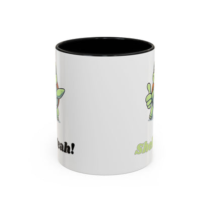 Cheerful Coffee Mug, Shell Yeah! Turtle Mug, Fun Gift for Kids, Cute Kitchen Decor, Positive Vibe Cup, Animal Lover Gift