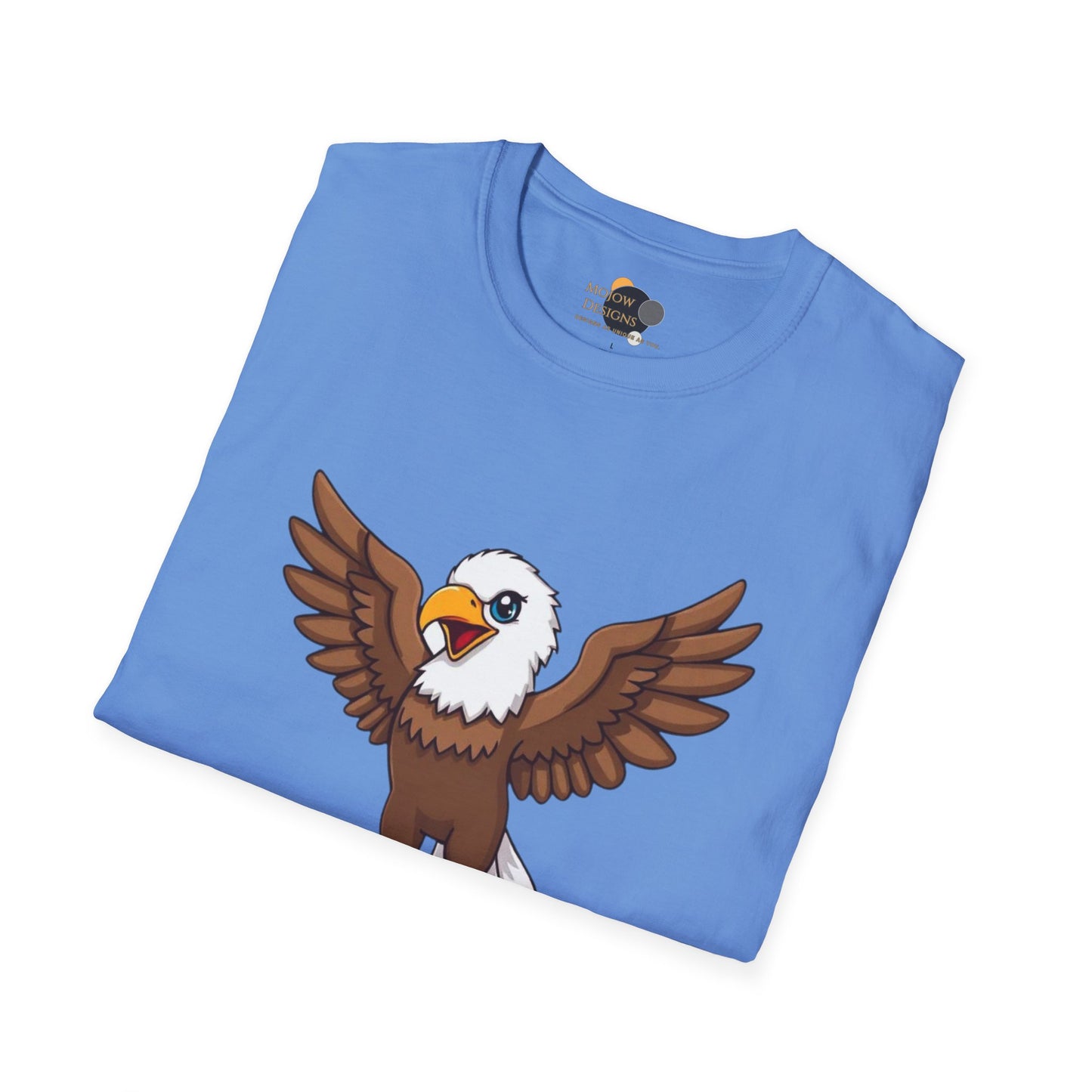 Unisex Softstyle T-Shirt, Just Winging It Tee, Casual Bird Graphic Shirt, Funny Gift for Bird Lovers, Inspirational Apparel