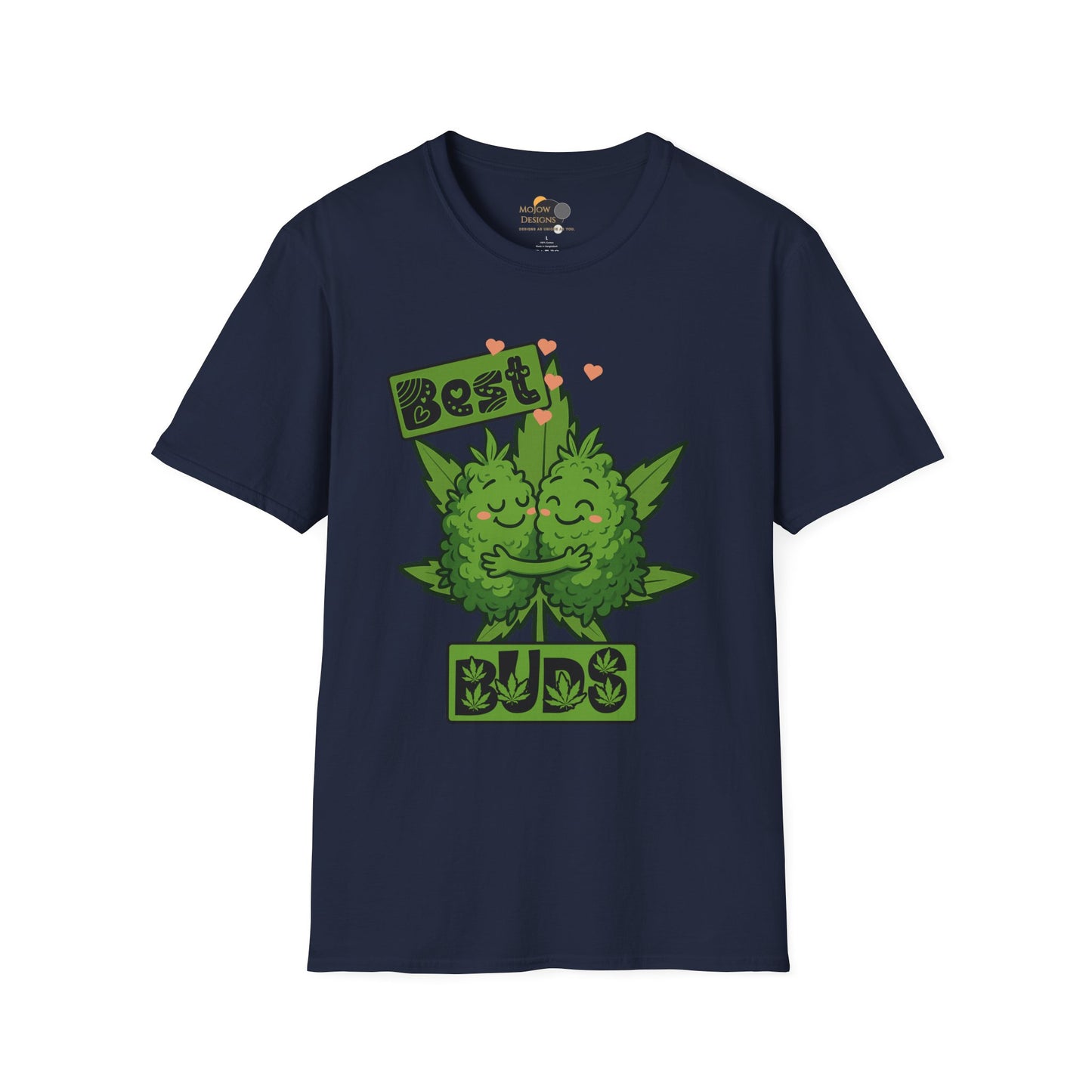 Best Buds Unisex Softstyle T-Shirt, Funny Marijuana Tee, Gift for Stoner Friends, Cannabis Lovers Apparel, 420 Celebration Shirt