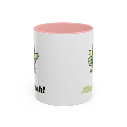 Cheerful Coffee Mug, Shell Yeah! Turtle Mug, Fun Gift for Kids, Cute Kitchen Decor, Positive Vibe Cup, Animal Lover Gift