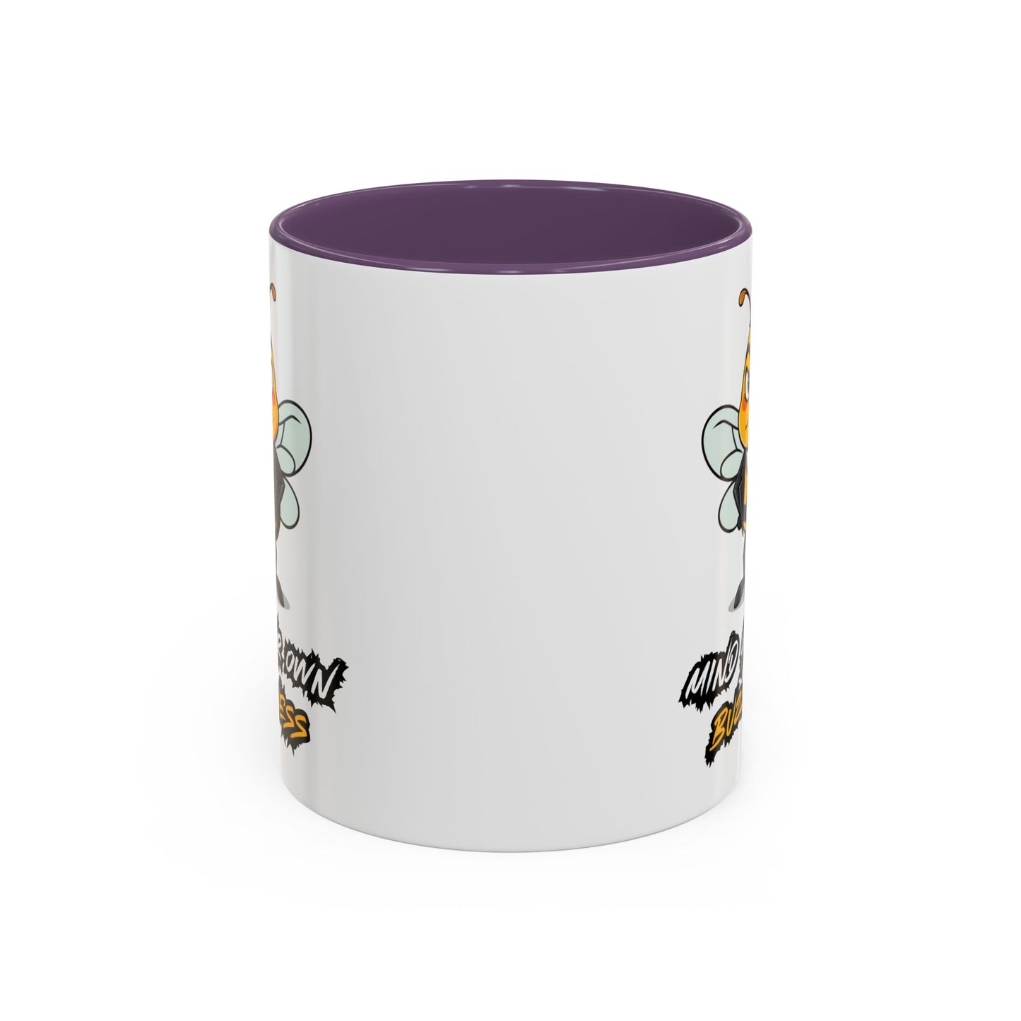 Mind Your Own Buzz-ness Accent Coffee Mug | Funny Bee Gift for Coffee Lovers, Bee Lover Mug, Humorous Kitchen Decor, Perfect for Gifts, Spring Time