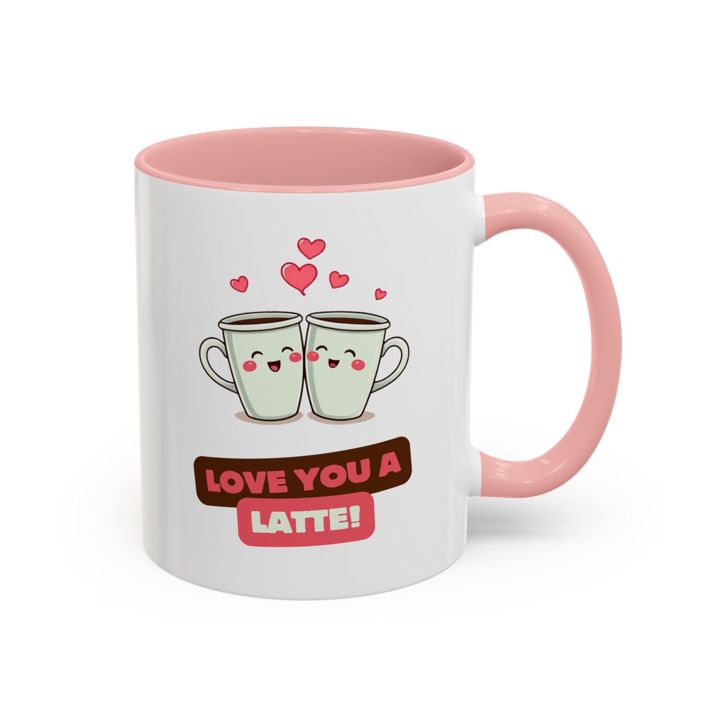 Cute Love You a Latte Coffee Mug for Couples, Valentines Gift, Fun Coffee Cup, Relationship Memento, Personalized Drinkware, Gifting