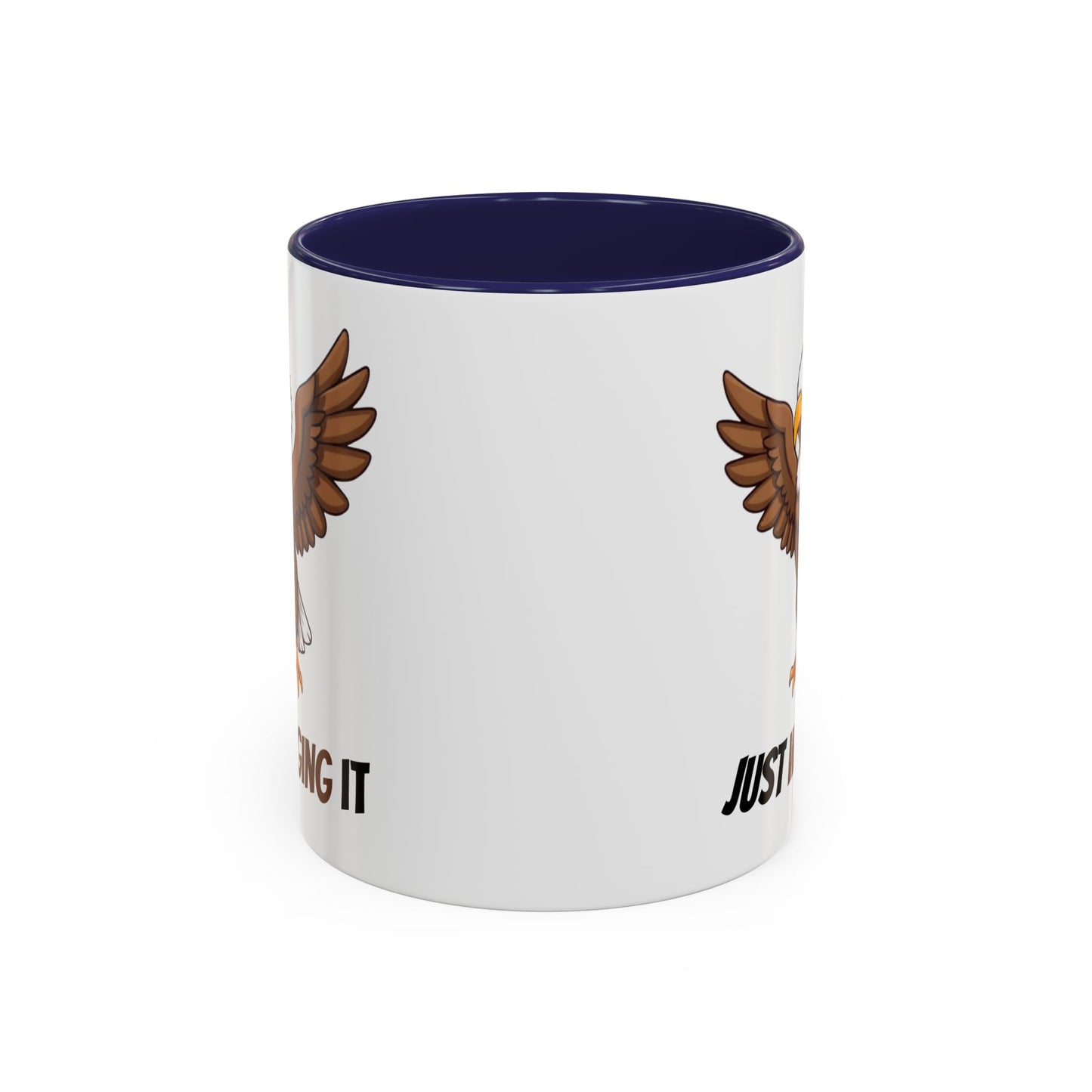 Just Winging It Coffee Mug - Fun Eagle Design, Motivational Mug, Perfect for Gifts, Coffee Lovers, Home Office, Quirky Drinkware