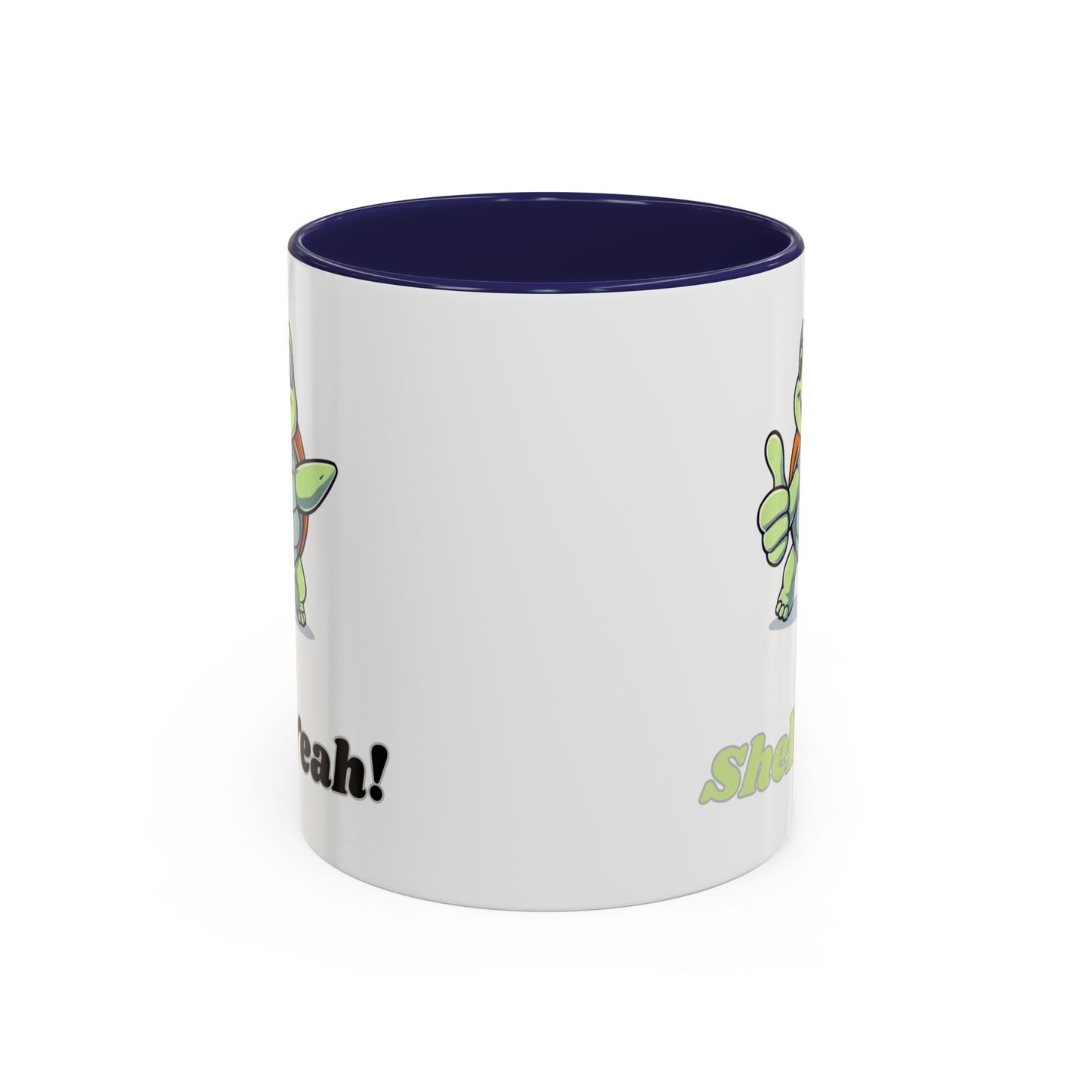 Cheerful Coffee Mug, Shell Yeah! Turtle Mug, Fun Gift for Kids, Cute Kitchen Decor, Positive Vibe Cup, Animal Lover Gift