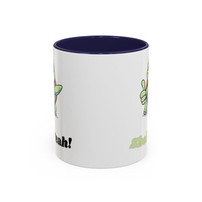 Cheerful Coffee Mug, Shell Yeah! Turtle Mug, Fun Gift for Kids, Cute Kitchen Decor, Positive Vibe Cup, Animal Lover Gift