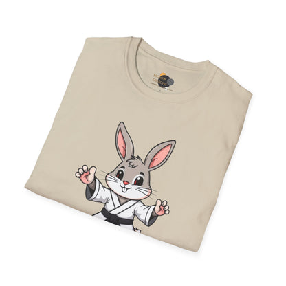 Every Bunny Was Kung-Fu Fighting T-Shirt, Unisex Martial Arts Tee, Funny Animal Shirt, Easter Apparel, Gift for Kids and Adults, Spring Time