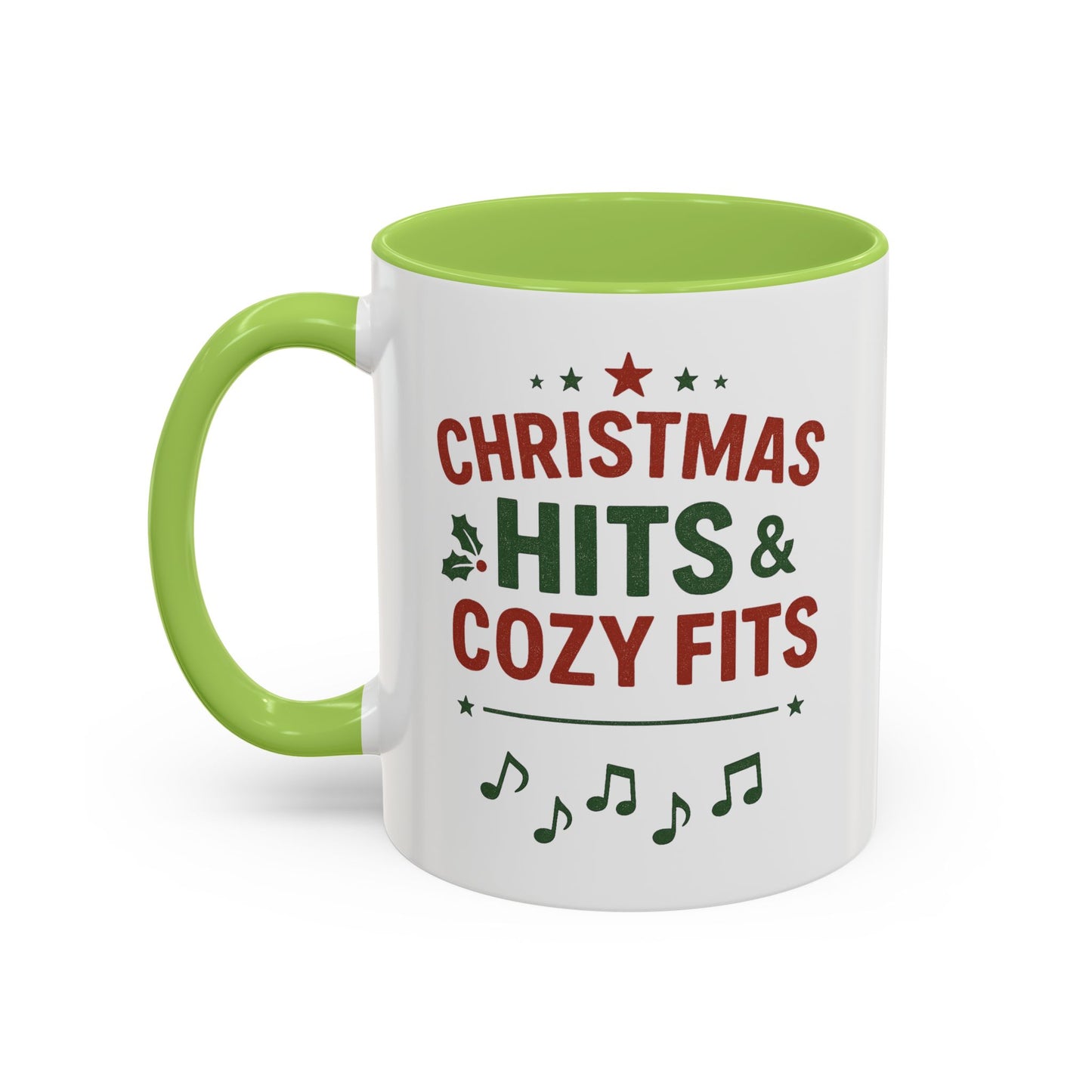 Christmas Hits & Cozy Fits Coffee Mug — Holiday Music & Cozy Outfit Gift