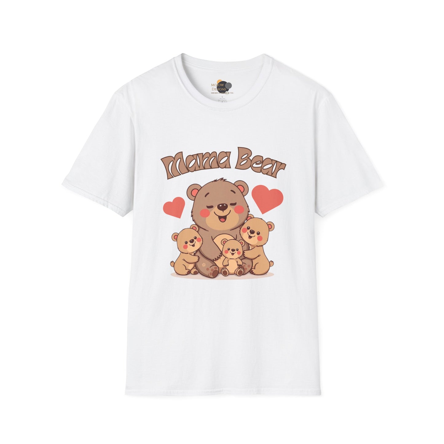 Mama Bear Family T-Shirt - Cute Graphic Tee for Moms, Perfect Gift for Mother's Day, Family Gatherings, Birthdays, Animal Lovers