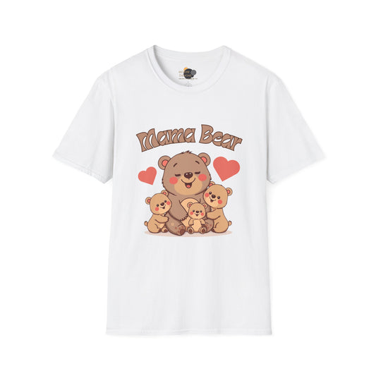 Mama Bear Family T-Shirt - Cute Graphic Tee for Moms, Perfect Gift for Mother's Day, Family Gatherings, Birthdays, Animal Lovers