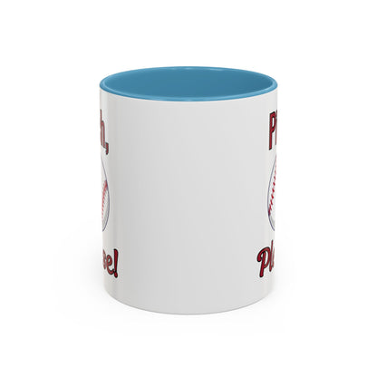 Baseball-Themed Coffee Mug, Pitch Please! Mug, Sporty Gift for Baseball Fans, Fun Drinks for Game Day, Unique Coffee Cup